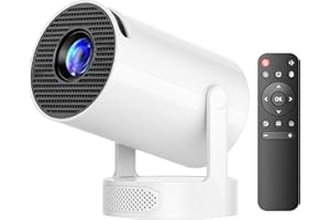 ‎CAMWORLD Mini Beamer mit Lautsprecher, Projector unterstützen 1080P 4K, Auto Keystone WiFi6 Tragbarer Beamers Projector, Bluetooth 5.0 220° Rotation Smart Beamers, Kurzdistanz Beamer für Heimkino Outdoor Handy