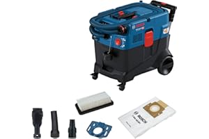 Bosch Professional aspirador universal GAS 12-40 MA (1200 W, limpieza automática del filtro (AFC), con filtro principal, manguera, adaptador PT combinado, boquilla de cepillo combinada)