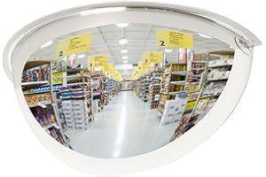 SEEALL See All PV18-180 Panaramic Full Dome Plexiglas Security Wall Mount Mirror, 180 Degree Viewing Angle, 18" Diameter (Pack of 1)