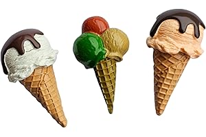 RATASK 3d Fridge Magnets, Cute Fun Decorative Magnets, Icecream Fridge Magntes (Icecream)