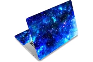 RUYIDAY Toshiba, Hp, Samsung, Dell, Apple, Acer, Lenovo, Sony, Asus Laptop Stickers - Decal Skin Reusable Protector Cover Case (Blue Galaxy) for 12, 13, 14, 15, 15.6 inches Netbook Laptop