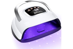 LKE UV Nail Lamp Nail Dryer 220W Professional UV LED Nail Lamp Led Nail Lamps for Gel with 4 Timers-Auto Sensor UV Lamp for Gel Nails Detachable Curing Lamp Gel Nail Polish for Home and Salon