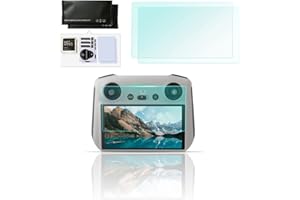ZJRXM Pellicola protettiva HD in vetro temperato per accessori per telecomando DJI Mini 3 Pro RC, vetro antigraffio con durezza 9H, per telecomando DJI Mini 3 Pro RC (2 pezzi)