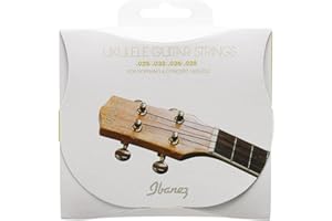 IBANEZ Zestaw strun na 4 struny sopranowe/koncertowe ukulele - .025/.032/.036/.028 czarny nylon (IUKS4)