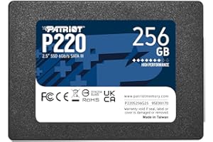 PATRIOT MEMORY Patriot P220 SATA 3 256GB Internal Solid State Drive 2.5” - P220S256G25