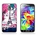 Price comparison product image Fubaoda FUBAODASamsung Galaxy S5 case, Dustproof design Soft Thin shockproof Protective Silicone TPU Cover forSamsung Galaxy S5 Phone Case Flower Tower Bridge