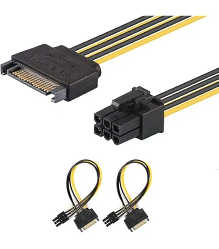 Modular Psu COMeap 3-Pack Motherboard ATX Pin To 15 Pin SATA