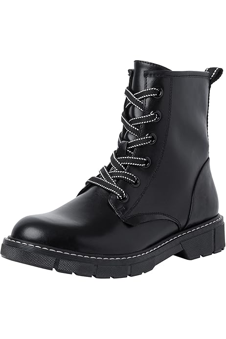 MARCO TOZZI dames 2-25292-41 Lace Boot Flat, Cafe Nubuck, 42 EU