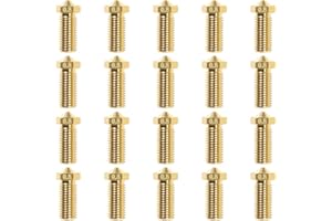 LTBL Lot de 20 buses Volcano en laiton 3D pour imprimante 3D V5 V6 (0,8 mm)