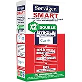 SORVAGEN SMART DOUBLE CYTICHOLIN (250 mg), DHA OMEGA 3 AND B12 (30 Capsules)