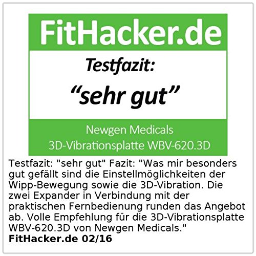 newgen medicals 3D-Vibrationsplatte WBV-620.3D mit 2 Modi, Expandern & Fernbedienung - 7