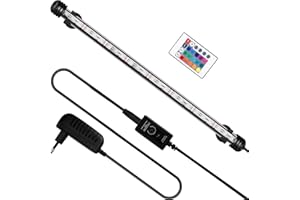Peviasot Aquarium LED Beleuchtung, 4,2W Aquarium-Licht RGB, IP67 Wasserdicht, Aquarium-Lichtleiste mit automatischem Timer-Schalter, Geeignet für Süßwasseraquarien unterschiedlicher Größe