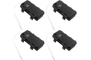 EMSea 4 teiliger AA Batteriehalter mit Schalter 3 V Wasserdicht Gekapselt IP65 für 2 AA Batterien Geeignet für Hobby Heimwerkerelektronik Leitungslänge 150 Mm
