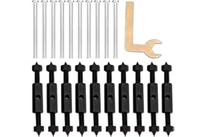 KLOP256 Dispositivo di riparazione per cassetta di sicurezza, 10 pezzi, tipo 86 resistente, 10 viti, lunghezza regolabile, scatola di giunzione in acciaio, piastra da parete per elettricista