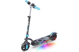 Gyroor H40 Kids Electric Scooter with 200W Motor, LED Display, Colorful Lights, Adjustable Speed and Height, 10 Mph & 10 Miles Range Electric Scooter, E-scooter for Kids Ages 8-12