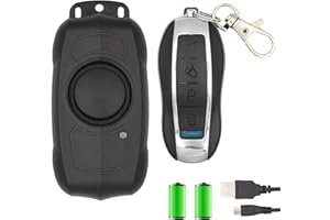 OBEST Alarma de Control Remoto de Bicicleta, Vibración a Prueba de Agua Alarma de 113dB, Alarma Antirrobo de Seguridad Inalámbrica para Bicicleta, Motocicleta, Scooter, Coche eléctrico