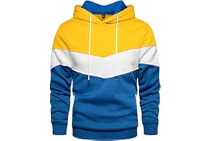 PADOLA Felpa Uomo Felpe con Cappuccio Manica Lunga Semplice Pullover Hoodie
