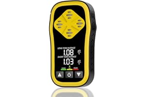 WGRLIT Digital Radon Detector - HD LCD Desktop Monitor with 10-Year Sensor, 2-3 Year Battery (6H Charge), Real-Time pCi/L Readings for Home & Office Safety