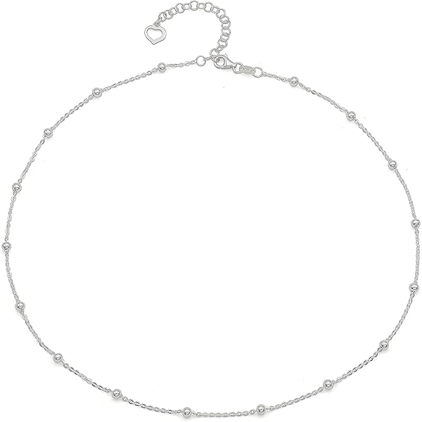 Collana Argento con Cuori Pendenti