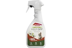 Beaphar - Keep Off - Spray répulsif Extérieur pour Chats - Outdoor - Protège Votre extérieur (Meubles, clôtures, terrasses) des marquages des Chats - Aux huiles essentielles - Jusqu’à 170m2-500 ML