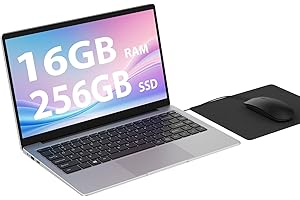 MAXLEGEN PC Portatile Notebook, 14 Pollici Portatile16GB RAM 256GB SSD 1920 * 1080 Full HD Computer, 2.4G/5G WiFi, Dual Speakers, BT4.2, USB3.0, Laptop Mouse e Mousepad Inclusi