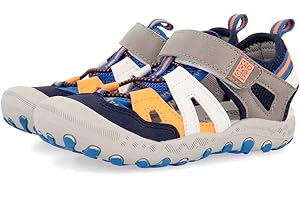 GIOSEPPO Sandalias deportivas azules con detalles naranjas para niño CONTOY