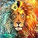 Produktbild BAIYUDE Kreuzstich Diamant Stickerei Tier   Lion King Serie   Muster Voll DIY 5D Diamant Malerei Strass Mosaik Dekoration 45x60 cm