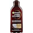 Garnier Ambre Solaire Olio Abbronzante, Per un'Abbronzatura Intensa, Ideale per Pelli Scure e già Abbronzate, Nutre e Dona Lu