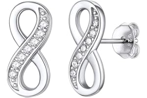 Silvora 925 Plata Pendientes Nudos de la Bruja Celtas/Símbolo Infinito/Árbol de Vida, Plata de Primera Ley, Pendientes Finos Hipoalergenicos para Mujeres Hombres con caja de regalo