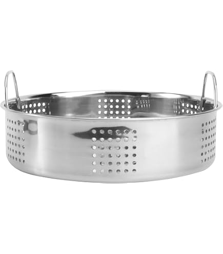 Panier Vapeur Inox D28 Cm - Parfait Pour Cuisson Vapeur Healthy Et Gain De Place !