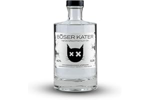 ‎BÖSER KATER BÖSER KATER Premium Gin | Mit Holunderblüten & Cranberries | Für spannende Gin Tonic Cocktails | Die perfekte Geschenkidee | Handgemacht mit kleiner Auflage | 0,5l 40% Vol