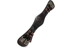 Equipride - Sottopancia da dressage super morbida, 100% pelle di vitello inglese, marrone, 90 cm