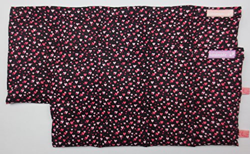 Wärmekissen Körnerkissen Dinkelkissen Herzen Rot auf Blau ca. 50x20cm - 2