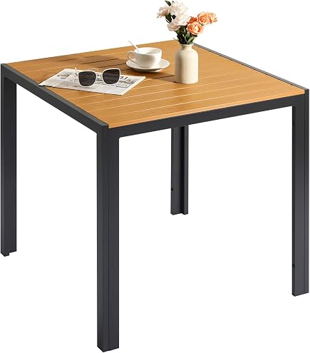 Resol Tavolo New Dessa Quadrato 90x90 Cm – Sabbia – Polipropilene Per Interni Ed Esterni