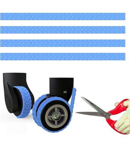 12 Copriruote Per Valigie In Silicone - Protezione Antirumore E Antigraffio | Adatti Per Ruote Da 5-6.5cm - Foto 10