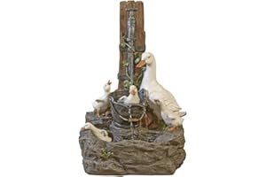 SERENITY WATER FEATURES Serenity Duck Water Feature Fountain for Outdoor Garden, Lawn, Patio & Decking (Height - 59cm)