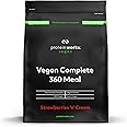 Protein Works - Vegan Complete 360 Meal Shake, 100% Vegan Meal Replacement Powder, Complete Meal, Plant Based Meal Shake, 10 Meals, Strawberries 'n' Cream Classic, 1kg