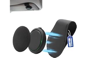 JJKOL 1 Stück Sonnenblenden Halterung Kompatibel für OOONO CO-Driver NO2/NO1, für Halterung OOONO 2 Halterung Auto Blitzerwarner PU Leder Schwarz, mit Eingebauten Magneten und Zähigkeit Haltbarkeit