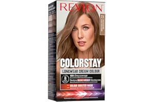 Revlon ColorStay - Coloration Permanente - Coloration Cheveux Longue Tenue - Couvre 100% des cheveux blancs - Jusqu’à 8 semaines - Huile de Macadamia et de Beurre de Murumuru - N7.1 Blond Foncé Cendré