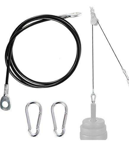 Produktbild von Stahldrahtseil 5 Mm – 5 M, Schwarz, Gummiert, 100 Kg Tragkraft – Ersatzkabel Für Fitnessgeräte, Seilzüge & DIY-Heimtraining