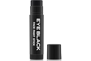 CCbeauty Black Face Paint Stick for Football, Baseball, Softball - Sweatproof Body Paint for Halloween Bash Makeup