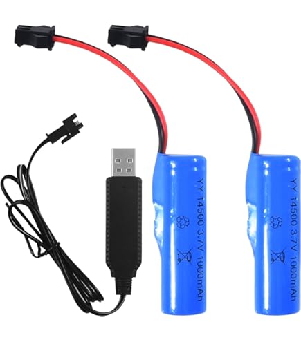 1 BATTERIE 3800 mAh LI-ION 3,7 V RECHARGEABLE 14500 . Livraison Offerte