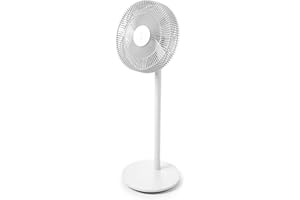 Ventilateur Finn mobile de Stadler Form, certifié outdoor, sur pied, au sol et de table, avec télécommande, Fonction oscillante, 8 vitesses, minuterie de 1 à 8 h, fonctionnement sur batterie, blanc