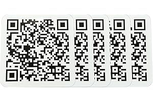 NEXIT QR-Code Sticker/Aufkleber | Link jederzeit anpassen und ändern | in 3 Größen (5x QR-Sticker weiß, 6x6 cm)