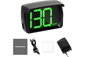 SUPRBIRD Head Up Display Auto HUD,Display HUD per Auto,Tachimetro Digitale per Auto Tachimetro Universale Auto Head Up Display con GPS + Beidou Dual Chip per Auto, Camion, Moto