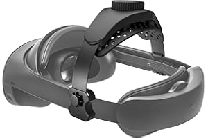 DEVASO Head Strap for Meta Quest Pro, Adjustable Reduce Head Pressure Lightweight Strap, Enhanced Comfort and Gaming Immersion VR Accessories for Meta Quest 2/3 Elite Strap/Pico 4/4 Pro