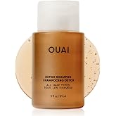 OUAI Detox Travel Size Shampoo - Clarifying Shampoo to Remove Build-up, Grease, Dirt, Residue and Hard Water - With Apple Cid