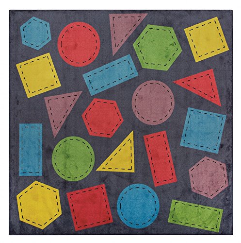 Lernen und Spielen Kinder Teppiche Educational Fun Geometrische Formen in 300x300 cm