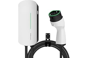 EVSEdesigner Wallbox 7,4kW Stazione di ricarica domestica di tipo 2 per veicoli elettrici Monofase Cavo da 6M Uso esterno e interno