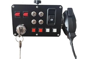 Obokidlyamor Simulator American Truck Button Box For G27/G29/G920/G923 With Mic PTT Microphone;PC 16 Customizable Button Central Control Box ATS/ETS2 for MOZA R3/R5/R9/R12 Base